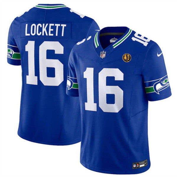 Tyler Lockett Seattle Seahawks royal FUSE jersey