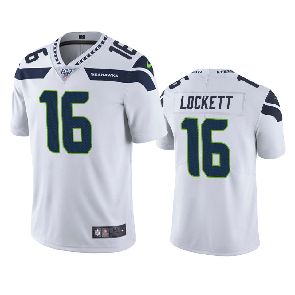 Tyler Lockett Seattle Seahawks white jersey