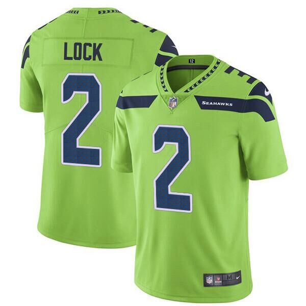 Drew Lock Seattle Seahawks green jersey