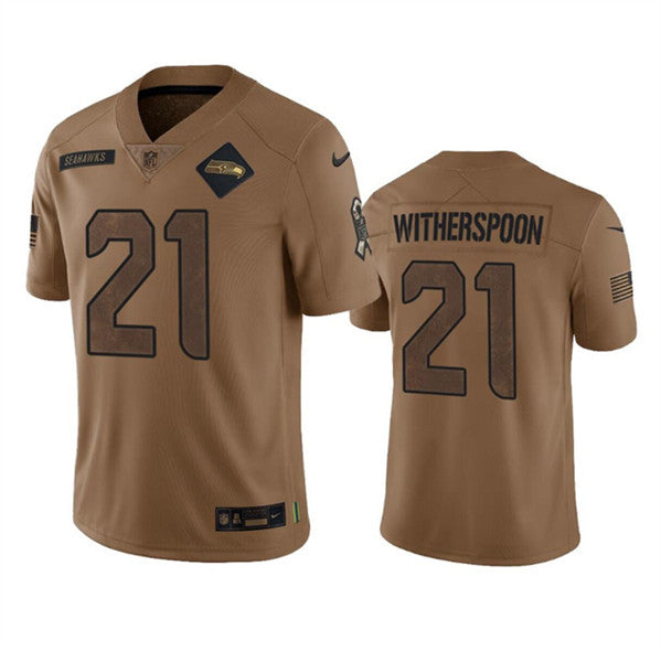 Devon Witherspoon Seattle Seahawks brown Salute To Service jersey