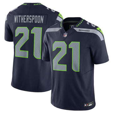 Devon Witherspoon Seattle Seahawks navy FUSE jersey