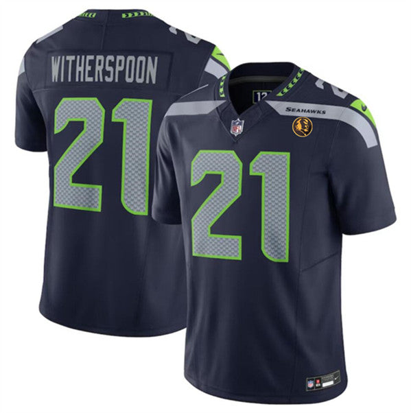 Devon Witherspoon Seattle Seahawks navy FUSE jersey