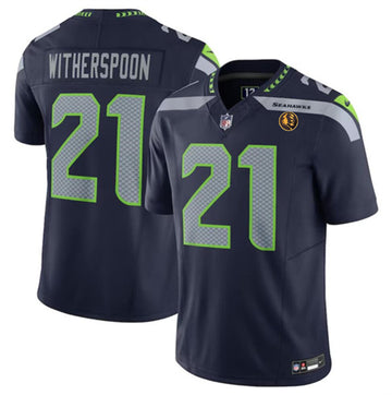 Devon Witherspoon Seattle Seahawks navy FUSE jersey