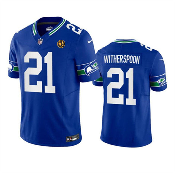 Devon Witherspoon Seattle Seahawks royal FUSE jersey