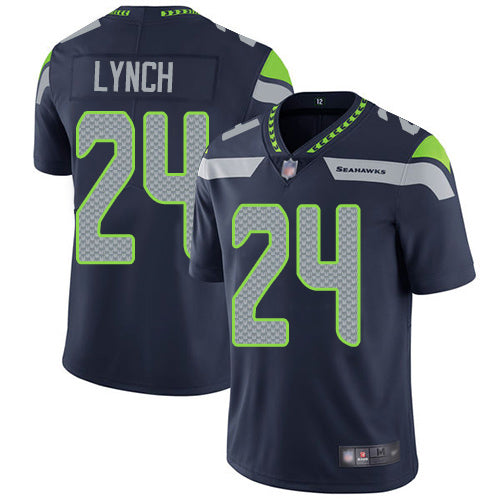 Marshawn Lynch Seattle Seahawks navy jersey