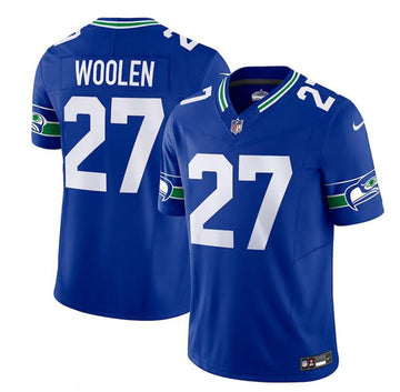 Tariq Woolen Seattle Seahawks royal FUSE jersey