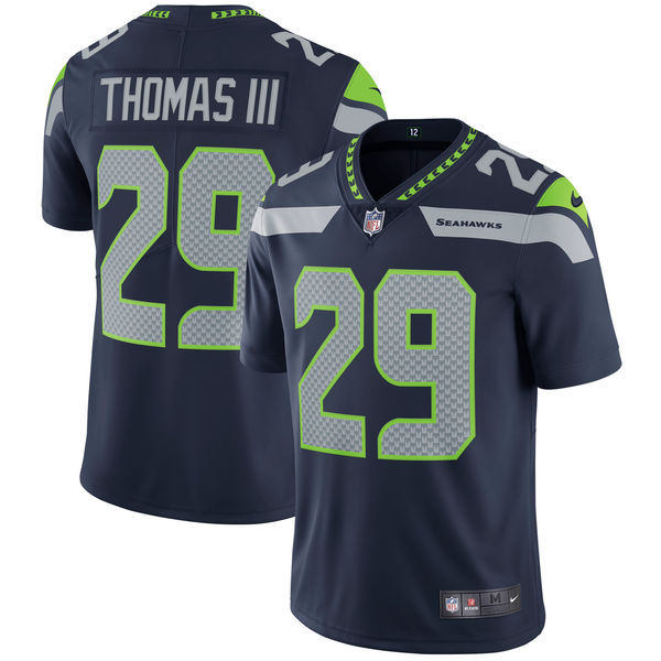 Earl Thomas College Seattle Seahawks navy jersey