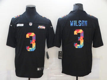 Russell Wilson Seattle Seahawks black jersey