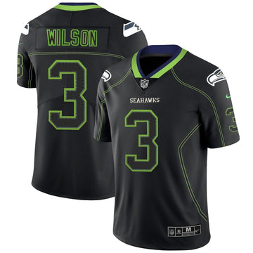 Russell Wilson Seattle Seahawks black Color Rush jersey