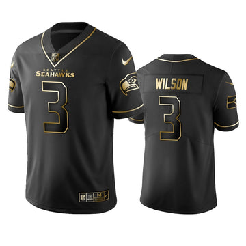 Russell Wilson Seattle Seahawks black jersey