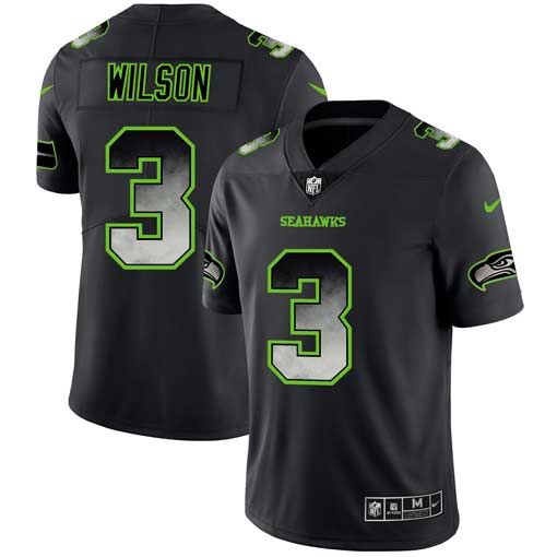 Russell Wilson Seattle Seahawks black Fashion jersey
