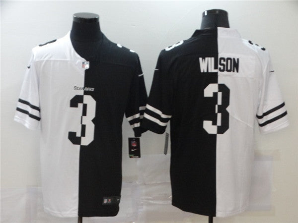 Russell Wilson Seattle Seahawks black Split jersey