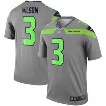 Russell Wilson Seattle Seahawks gray Inverted Legend jersey