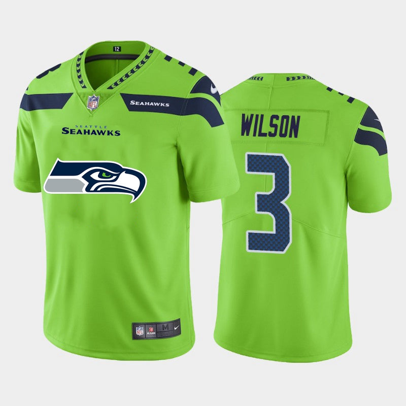 Russell Wilson Seattle Seahawks green jersey