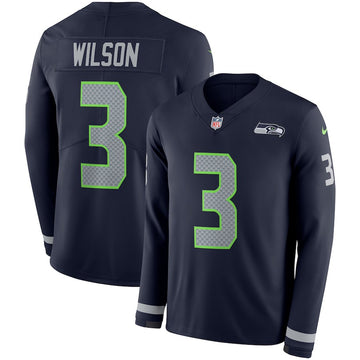 Russell Wilson Seattle Seahawks navy jersey