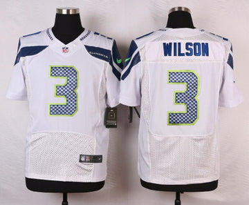 Russell Wilson Seattle Seahawks white Elite jersey
