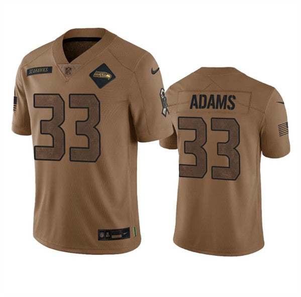 Jamal Adams Seattle Seahawks brown Salute To Service jersey