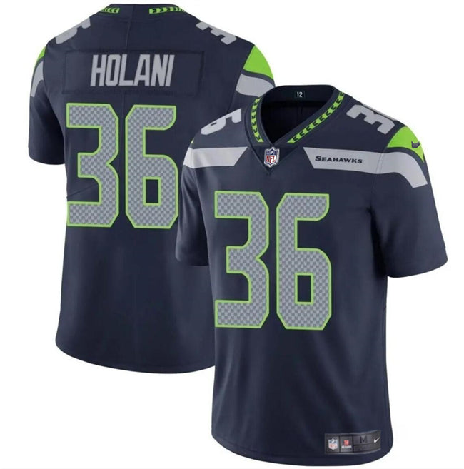 George Holani Seattle Seahawks navy jersey