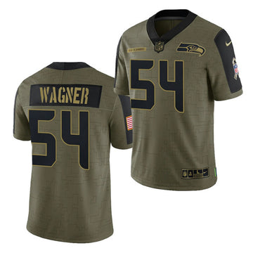 Bobby Wagner Seattle Seahawks olive Salute To Service jersey