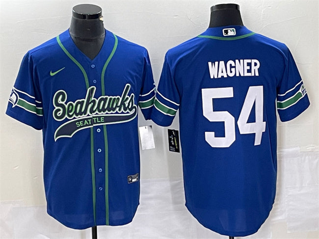Bobby Wagner Seattle Seahawks royal Throwback jersey