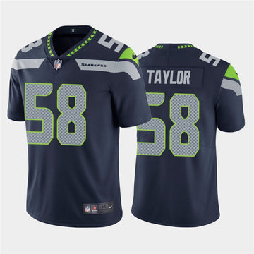 Darrell Taylor Seattle Seahawks navy jersey
