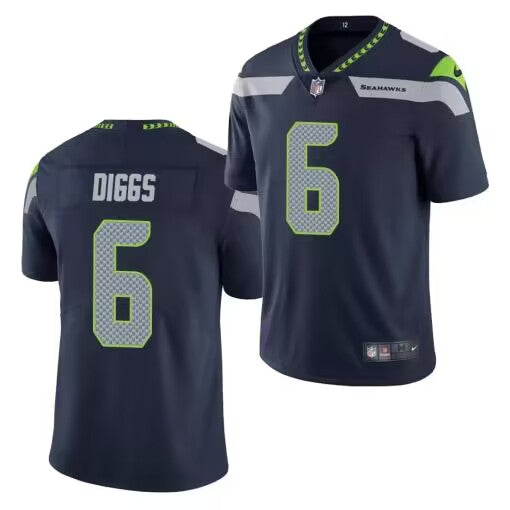 Quandre Diggs Seattle Seahawks navy jersey
