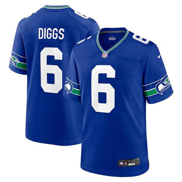 Quandre Diggs Seattle Seahawks royal Game jersey