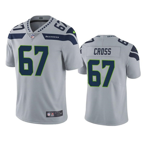 Charles Cross Seattle Seahawks gray jersey