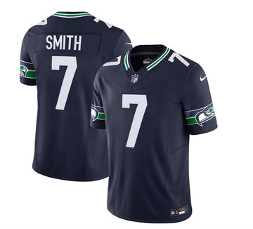 Geno Smith Seattle Seahawks navy FUSE jersey