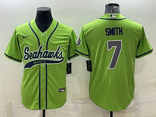Geno Smith Seattle Seahawks green jersey