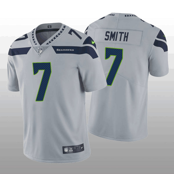 Geno Smith Seattle Seahawks grey jersey