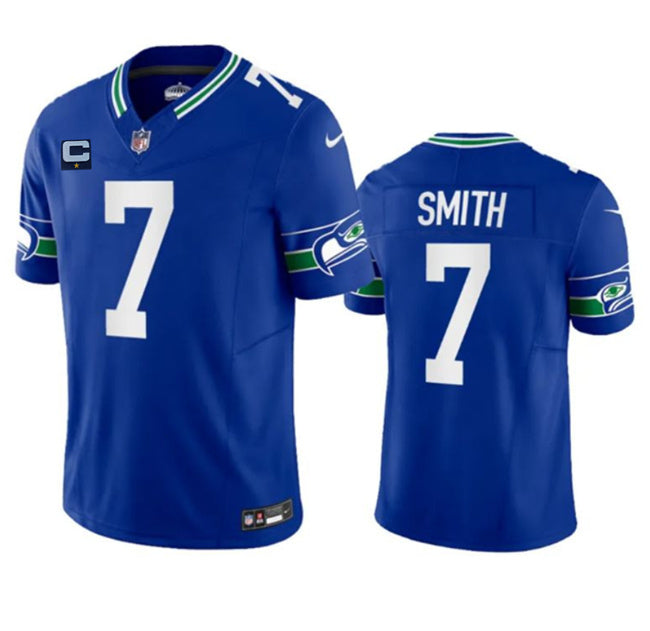 Geno Smith Seattle Seahawks royal FUSE jersey