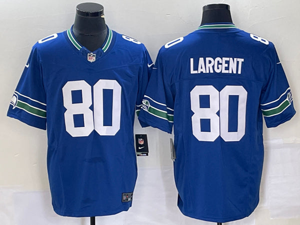 Steve Largent Seattle Seahawks royal FUSE jersey