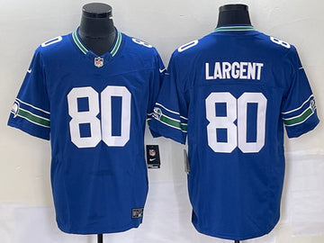 Steve Largent Seattle Seahawks royal FUSE jersey
