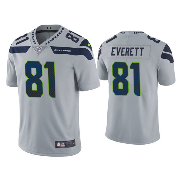 Gerald Everett Seattle Seahawks gray jersey