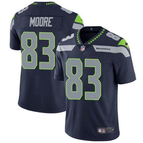 David Moore Seattle Seahawks navy jersey