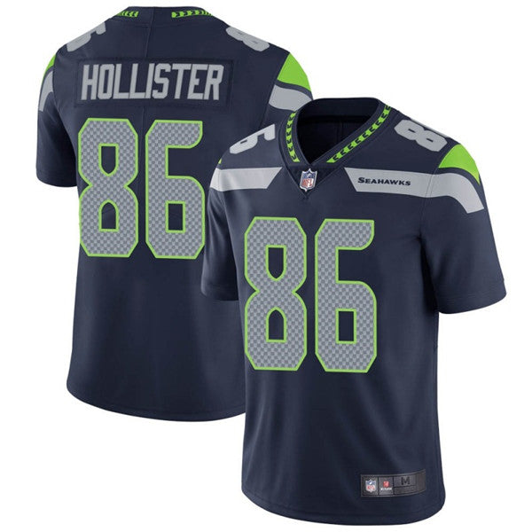 Jacob Hollister Seattle Seahawks navy jersey