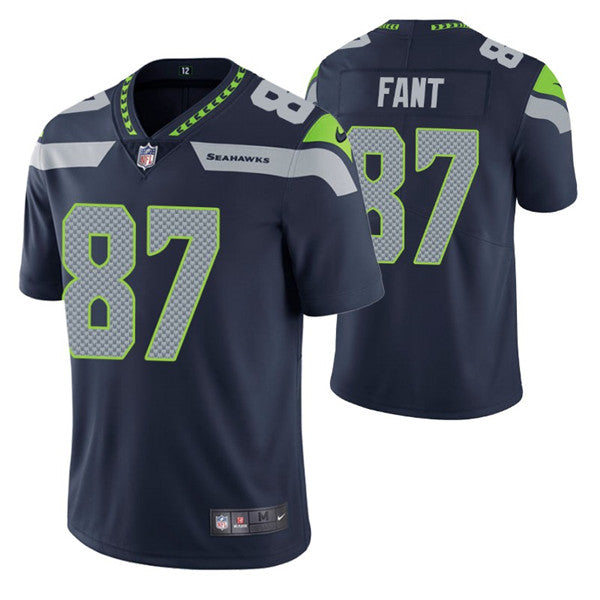 Noah Fant Seattle Seahawks navy jersey