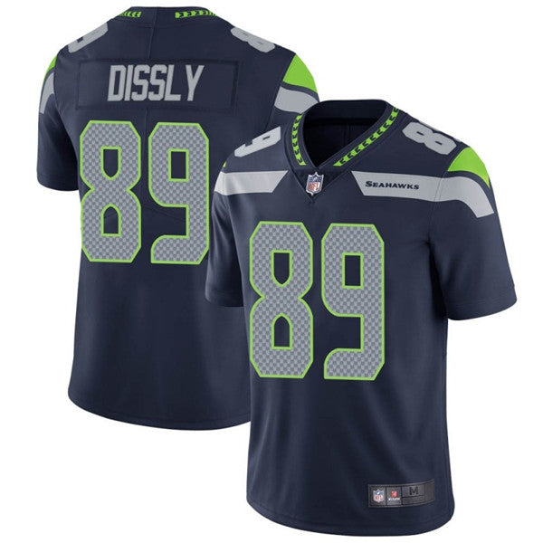 Will Dissly Seattle Seahawks navy jersey