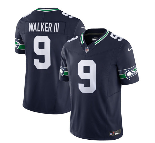 Kenneth Walker III Seattle Seahawks navy FUSE jersey