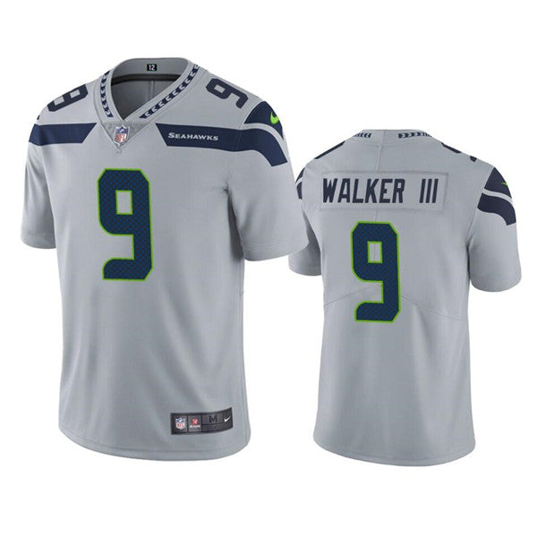 Kenneth Walker III Seattle Seahawks grey jersey