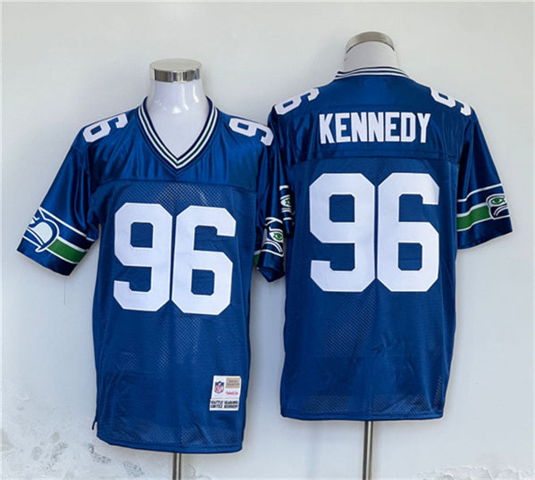 Cortez Kennedy Seattle Seahawks blue Throwback jersey