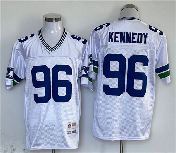 Cortez Kennedy Seattle Seahawks white Throwback jersey