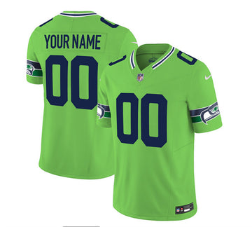 Custom Seattle Seahawks green FUSE jersey