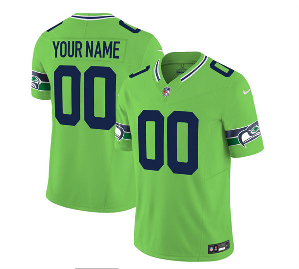 Custom Seattle Seahawks green FUSE jersey