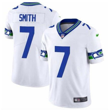 Custom Seattle Seahawks white Throwback jersey