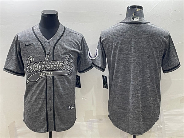 Custom Seattle Seahawks gray jersey