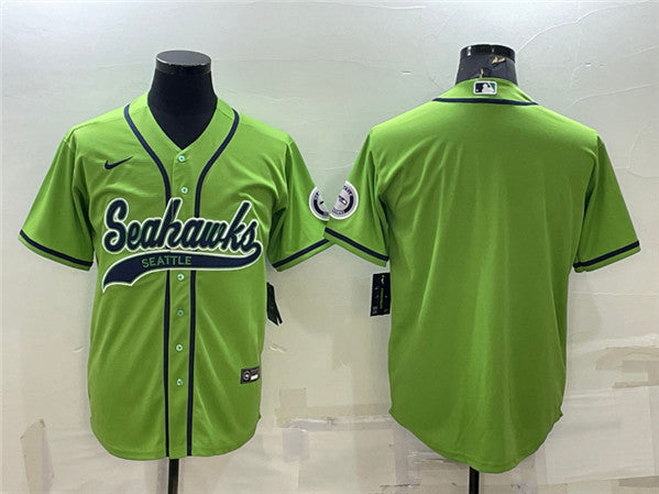 Custom Seattle Seahawks green jersey
