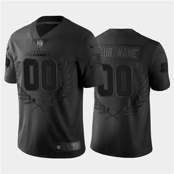 Custom Seattle Seahawks black jersey