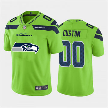 Custom Seattle Seahawks green jersey